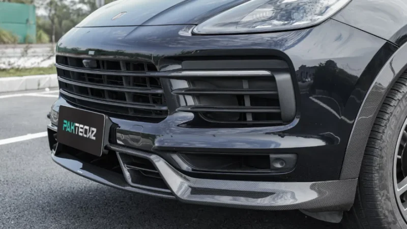 Paktechz Porsche Cayenne Front Lip: Advanced Carbon Fiber Craftsmanship